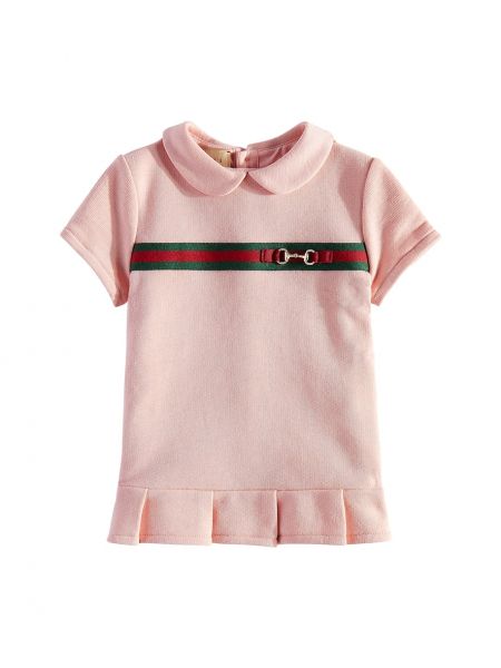 Bomuld kjole for piger Gucci Kids pink