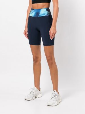 Cyklistické šortky s abstraktním vzorem Marchesa modré