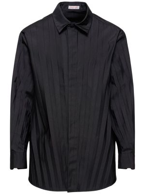 Риза с дълъг ръкав Valentino черно