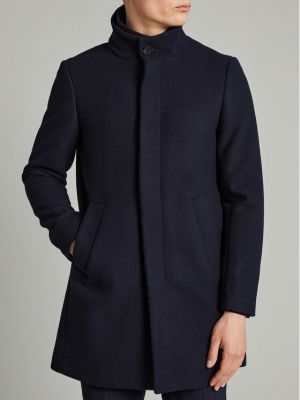Μάλλινο παλτό χειμωνιάτικο Matinique μπλε