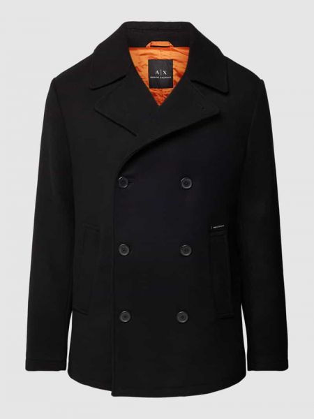 Krótki płaszcz Armani Exchange czarny
