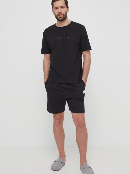 Хлопковые шорты Calvin Klein Underwear черные
