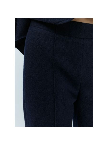 Pantalones anchos de lana de cachemir con estampado de cachemira Chloé azul
