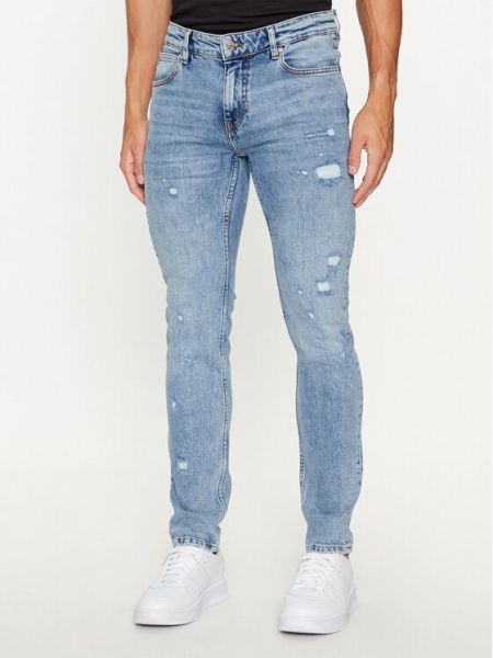 Niebieskie jeansy skinny Just Cavalli
