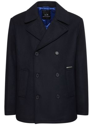 Cappotto di lana Armani Exchange nero