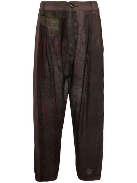 Rovné kalhoty Ziggy Chen fialové