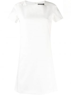 Σατέν κοκτέιλ φόρεμα Paule Ka λευκό