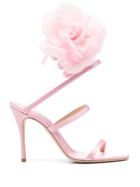 Saténové sandále Magda Butrym ružová