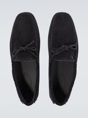 Loafers in pelle scamosciata Tod's nero
