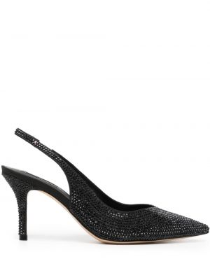 Slingback pumps mit kristallen Nicoli schwarz