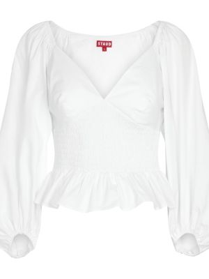 Памучна блуза Staud бяло