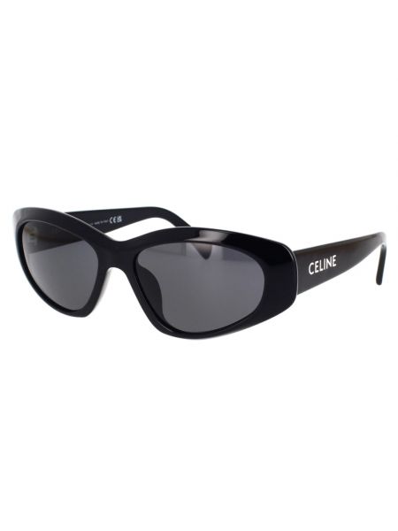 Czarne okulary przeciwsłoneczne w geometryczne wzory Céline