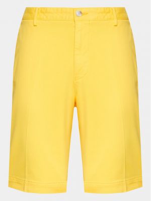 Kratke hlače slim fit Boss žuta