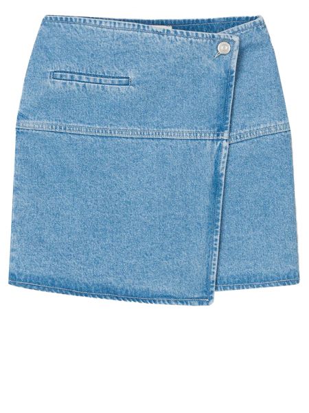 Голубая юбка мини Nanushka
