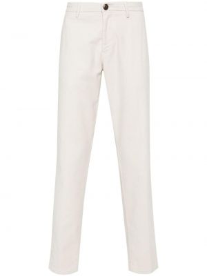 Bavlněné rovné kalhoty Boggi Milano bílé