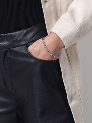 Bracelet en tricot Missoma argenté
