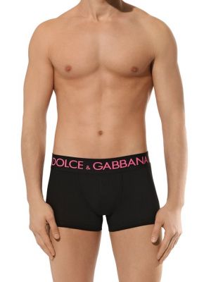 Хлопковые боксеры Dolce & Gabbana черные