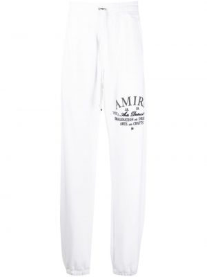 Spodnie sportowe bawełniane Amiri białe