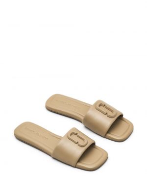 Kožené sandály Marc Jacobs hnědé