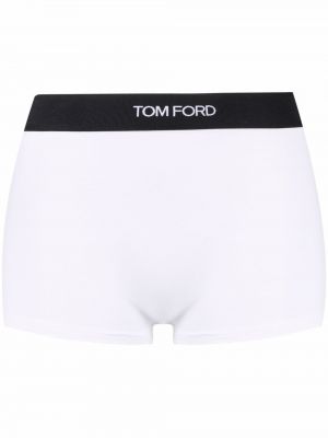 Pantalon culotte à imprimé Tom Ford blanc