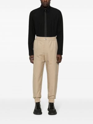 Pantalon cargo en coton avec poches Alexander Mcqueen beige