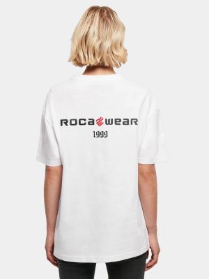 Тениска с принт Rocawear бяло