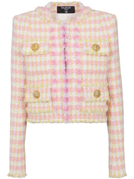 Jachetă lungă din tweed Balmain