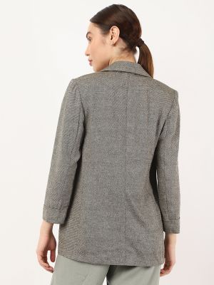 Льняной пиджак с карманами Marks & Spencer хаки