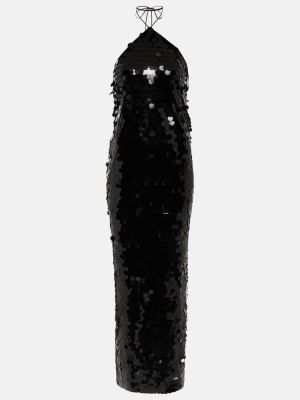 Μίντι φόρεμα Rotate Birger Christensen μαύρο