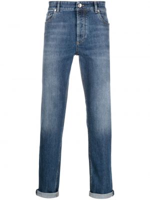Skinny jeans aus baumwoll Brunello Cucinelli blau
