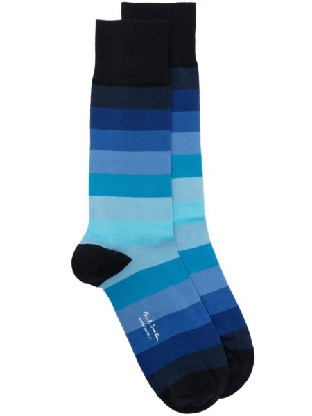 Памучни чорапи Paul Smith синьо
