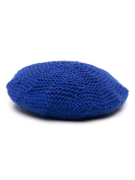 Chunky шапка Maison Margiela синьо