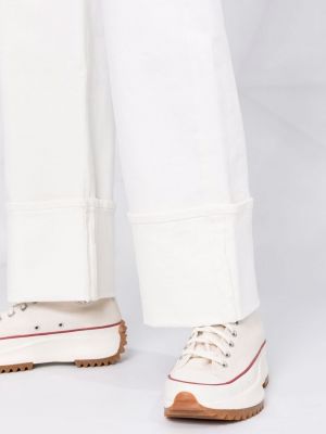 Straight fit džíny s vysokým pasem P.a.r.o.s.h. bílé