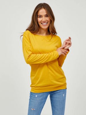 Tričko s dlouhým rukávem s dlouhými rukávy Sam 73 žluté