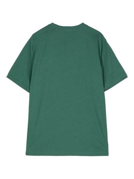 Kokvilnas t-krekls ar apdruku Ps Paul Smith zaļš