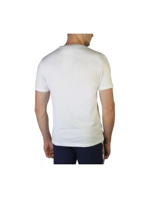 Koszulka w jednolitym kolorze z krótkim rękawem bawełniana Moschino biała