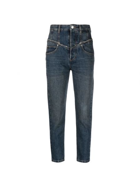 Niebieskie jeansy skinny slim fit Isabel Marant