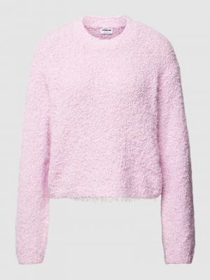 Dzianinowy sweter Noisy May różowy
