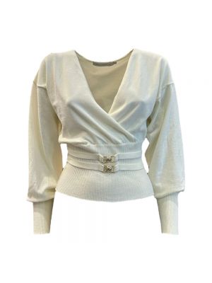 Biały sweter Simona Corsellini