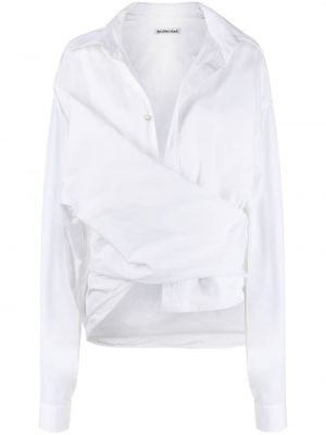 Oversized πουκάμισο Balenciaga λευκό