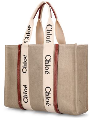 Шопинг чанта Chloé бяло