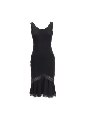 Sukienka bawełniana Dior Vintage czarna