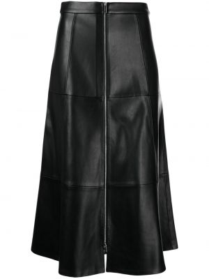Černé kožená sukně Alexis