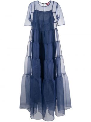 Dlouhé šaty Staud modré
