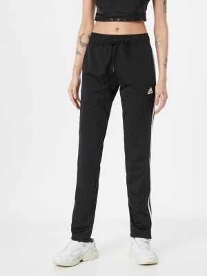 Pantaloni sport cu dungi Adidas negru