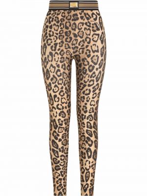 Leggings mit print mit leopardenmuster Dolce & Gabbana