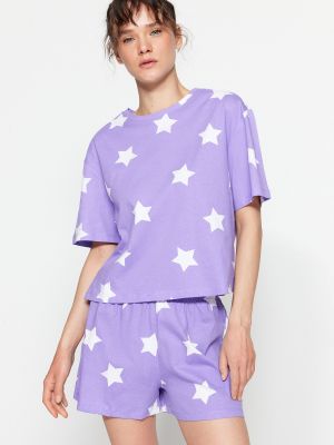 Pižama Trendyol violetinė