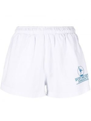 Trykt shorts Sporty & Rich hvit