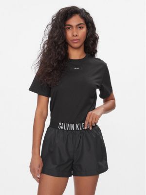Priliehavé tričko Calvin Klein čierna