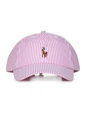Cappello con visiera ricamato Polo Ralph Lauren rosa